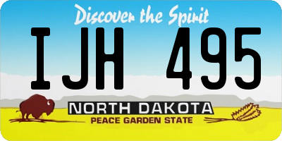 ND license plate IJH495