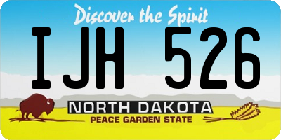 ND license plate IJH526