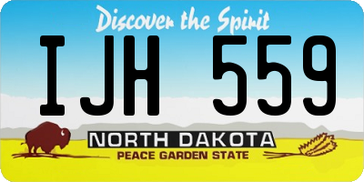 ND license plate IJH559