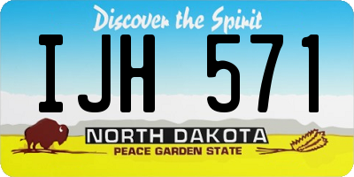 ND license plate IJH571