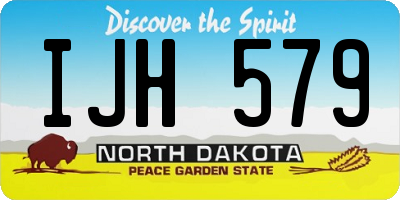 ND license plate IJH579