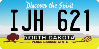 ND license plate IJH621