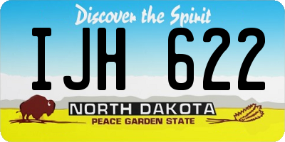 ND license plate IJH622