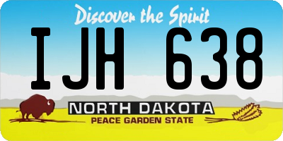 ND license plate IJH638