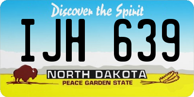 ND license plate IJH639