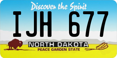 ND license plate IJH677