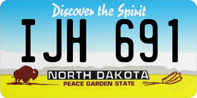 ND license plate IJH691