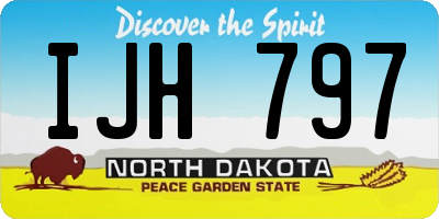 ND license plate IJH797