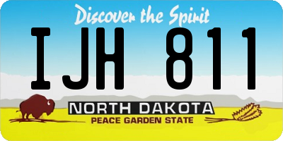 ND license plate IJH811