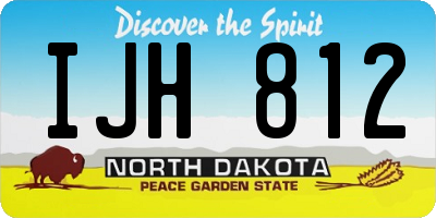 ND license plate IJH812