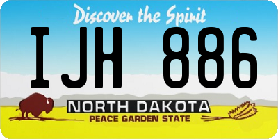 ND license plate IJH886