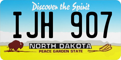 ND license plate IJH907