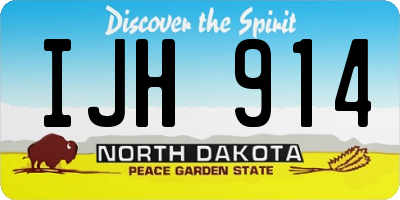 ND license plate IJH914