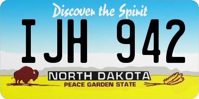 ND license plate IJH942