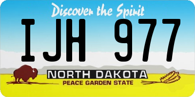 ND license plate IJH977
