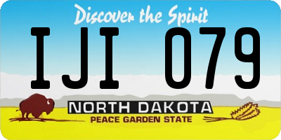 ND license plate IJI079