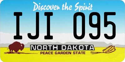 ND license plate IJI095