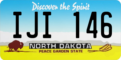 ND license plate IJI146