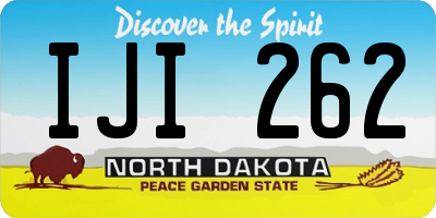 ND license plate IJI262