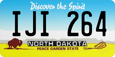 ND license plate IJI264