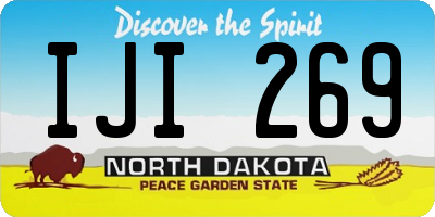 ND license plate IJI269