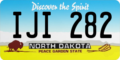 ND license plate IJI282