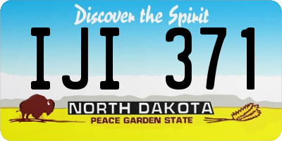 ND license plate IJI371