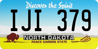 ND license plate IJI379
