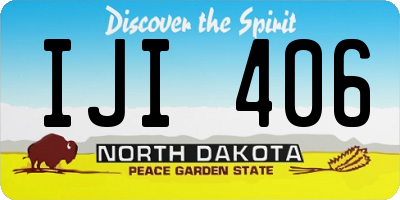 ND license plate IJI406