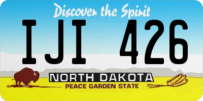 ND license plate IJI426