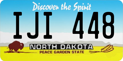 ND license plate IJI448