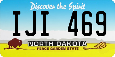 ND license plate IJI469