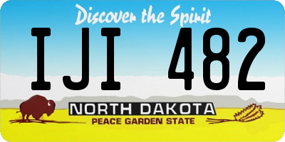 ND license plate IJI482
