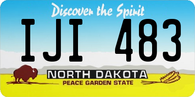 ND license plate IJI483
