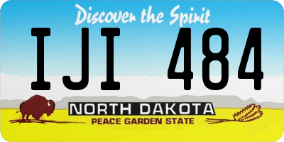 ND license plate IJI484