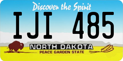 ND license plate IJI485