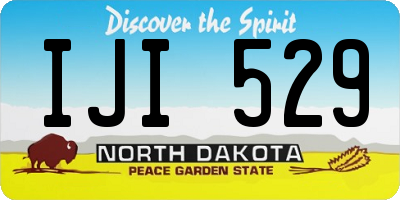 ND license plate IJI529