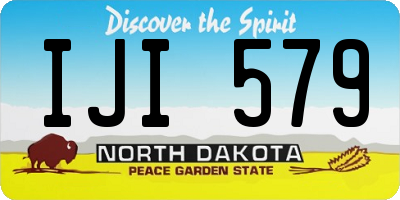 ND license plate IJI579