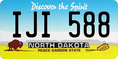 ND license plate IJI588