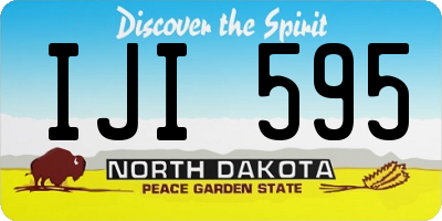 ND license plate IJI595