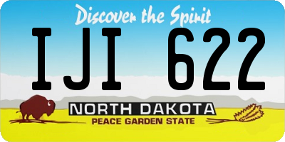 ND license plate IJI622