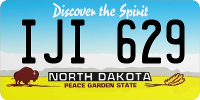 ND license plate IJI629