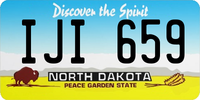 ND license plate IJI659
