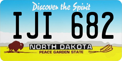 ND license plate IJI682