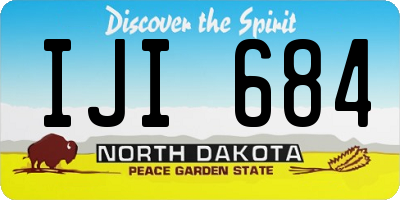 ND license plate IJI684
