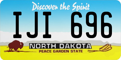 ND license plate IJI696