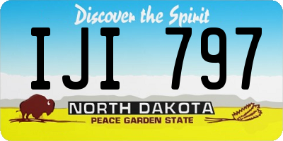 ND license plate IJI797