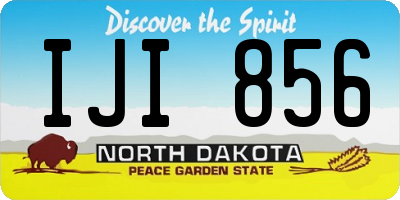 ND license plate IJI856