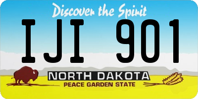 ND license plate IJI901