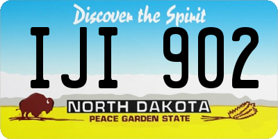 ND license plate IJI902